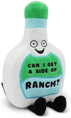 Punchkins “Can I Get a Side of Ranch?” Ranch Bottle Plush Toy – Funny Food Plushie Stuffed Animal, Soft 6″ Cute Novelty Gift for Kids & Adults|B0G72P2TLP