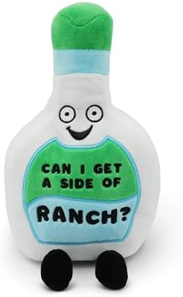 Punchkins “Can I Get a Side of Ranch?” Ranch Bottle Plush Toy – Funny Food Plushie Stuffed Animal, Soft 6″ Cute Novelty Gift for Kids & Adults|B0G72P2TLP