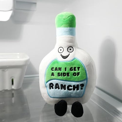 Punchkins “Can I Get a Side of Ranch?” Ranch Bottle Plush Toy – Funny Food Plushie Stuffed Animal, Soft 6″ Cute Novelty Gift for Kids & Adults|B0G72P2TLP