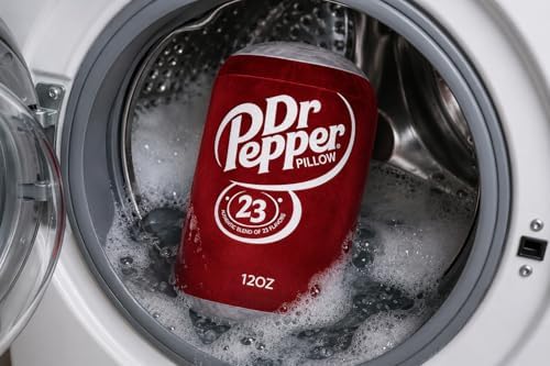 Dr Pepper Pillow Plush, Soda Can Shaped Throw Pillow, Funny Food Plush Cushion, Soft Decorative Pillow for Couch Bed Office, Funny Pillow for Any Occasion, Cute Aesthetic Room Decor for Kids & Adults|B0D8LDPTDL