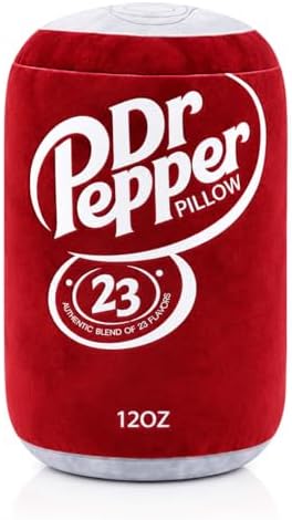 Dr Pepper Pillow Plush, Soda Can Shaped Throw Pillow, Funny Food Plush Cushion, Soft Decorative Pillow for Couch Bed Office, Funny Pillow for Any Occasion, Cute Aesthetic Room Decor for Kids & Adults|B0D8LDPTDL